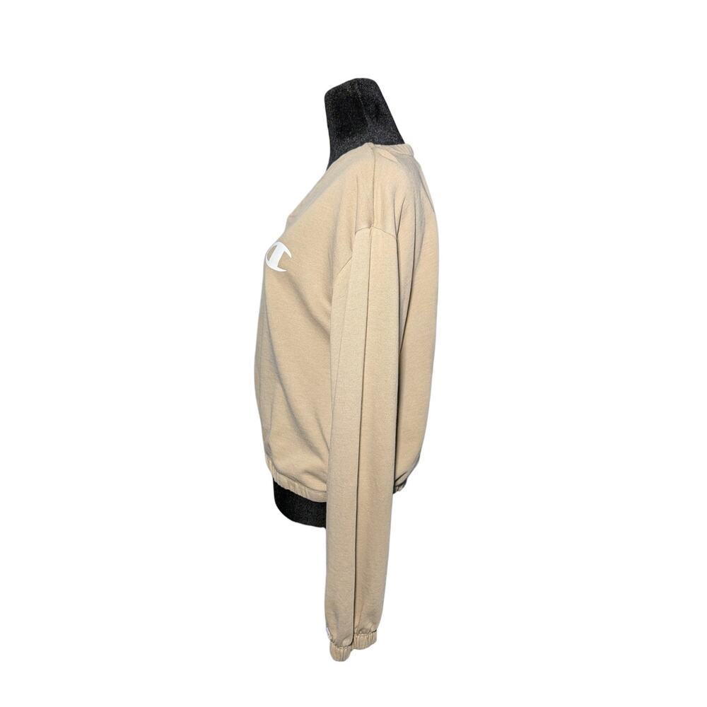 Champion Authentic Athleticwear Women's Medium Tan V-Neck Sweatshirt C Logo - Picture 7 of 12
